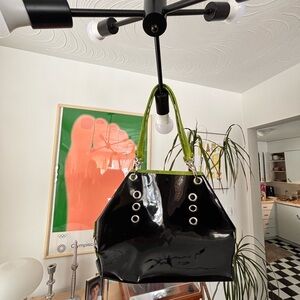 Vintage 90s y2k Green Women's Handbag